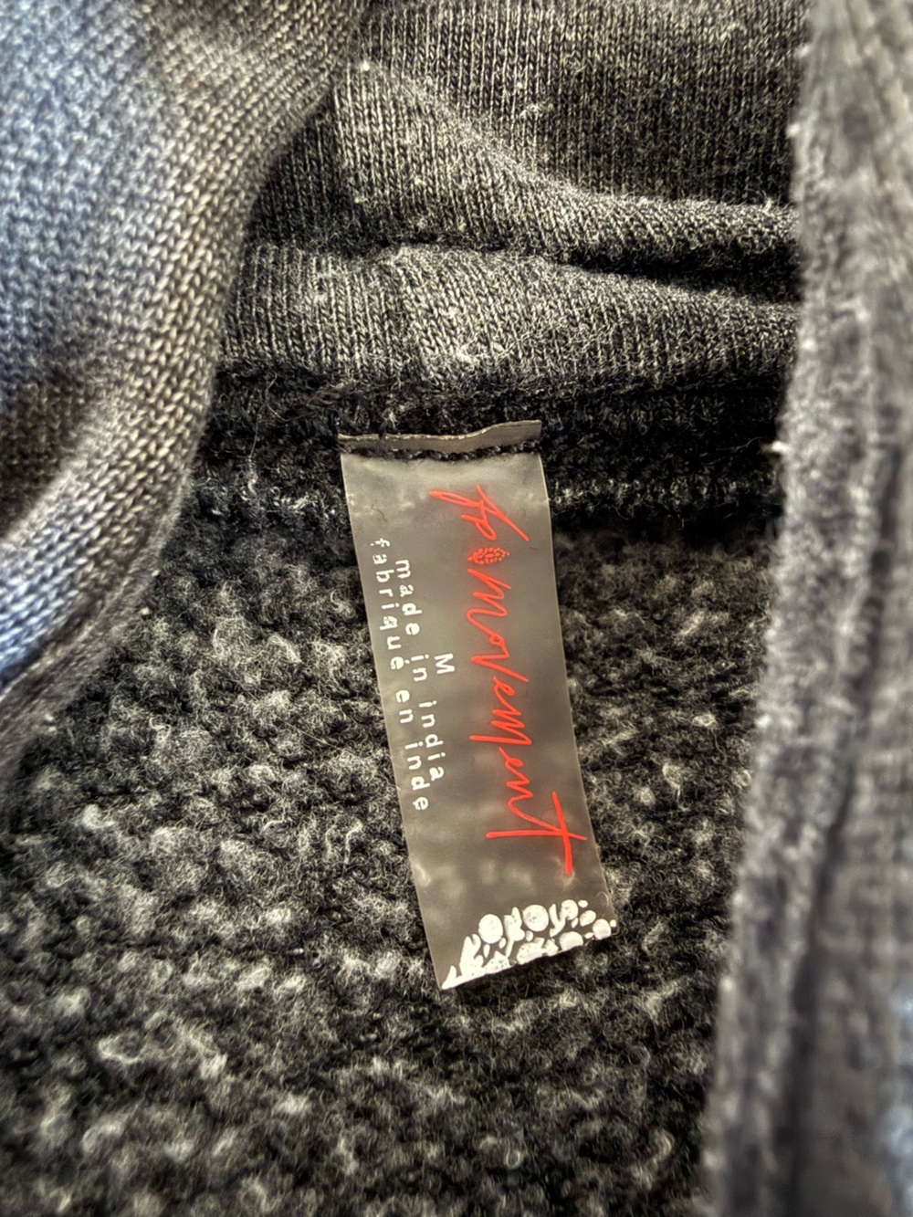 FP MOVEMENT Women’s Slight Acid Wash Black Hoodie - Picture 2 of 3